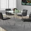 Monarch Specialties Monarch 40-in X 40-in X 31-in Metal Tempered Glass Dining Table