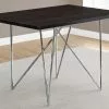 Monarch Specialties Monarch 47.50-in X 30-in Metal Cappuccino Dining Table