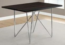 Monarch Specialties Monarch 47.50-in X 30-in Metal Cappuccino Dining Table