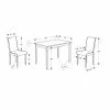 Monarch Specialties Monarch Gray And Black 5 Piece Dining Set