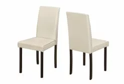 Monarch Specialties Monarch Ivory Faux Leather Dining Chair (Set Of 2)