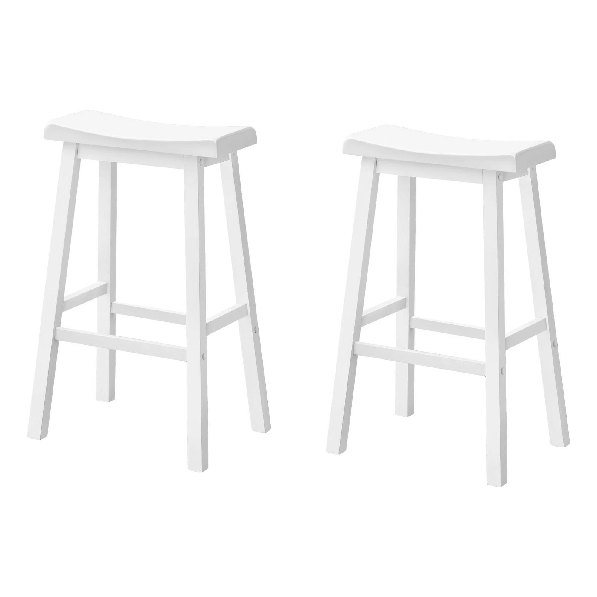 Monarch Specialties Monarch 29-in White Bar Stools (Set Of 2) - Image 3