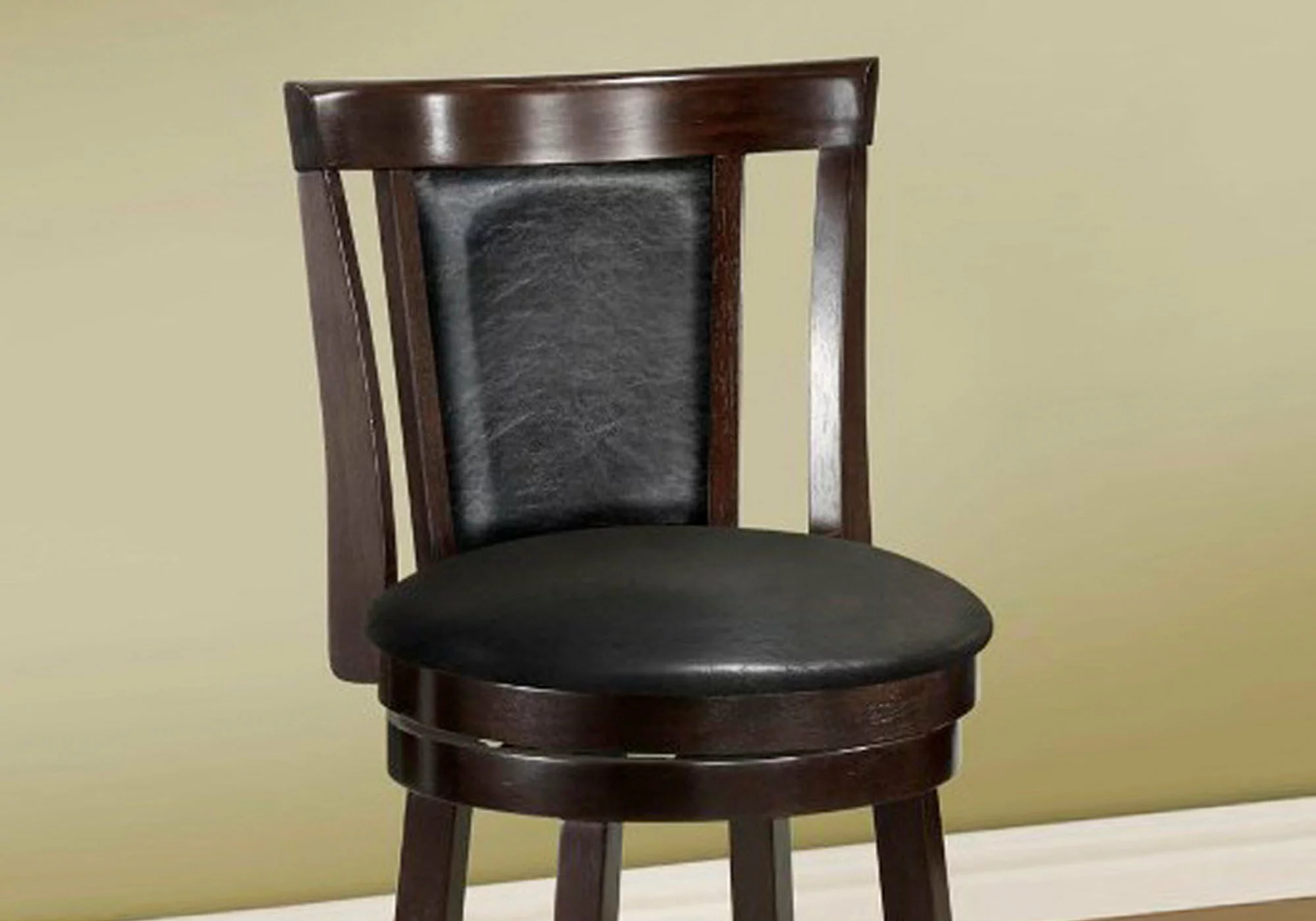 Monarch Specialties Monarch 25.5-in Brown Bar Stools (Set Of 2)