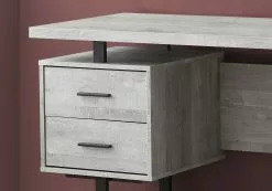Monarch Specialties Monarch 60-in Grey Reclaimed Wood Computer Desk