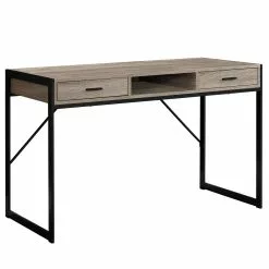 Monarch Specialties Monarch 30-in X 48-in Dark Taupe Computer Desk