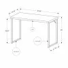 Monarch Specialties Monarch 30-in X 47.25-in White Computer Desk