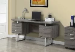Monarch Specialties Monarch 30.25-in X 60-in Dark Taupe Computer Desk