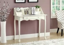Monarch Specialties Monarch 36-in Antique White Secetary Desk