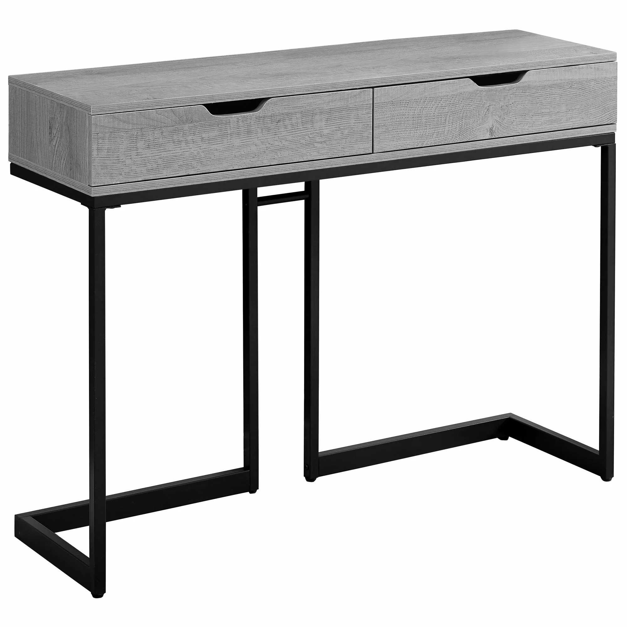 Monarch Specialties Monarch 41.75-in X 32-in Gray Composite Accent Table - Image 3