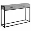Monarch Specialties Monarch 48-in X 32-in Gray Composite Accent Table