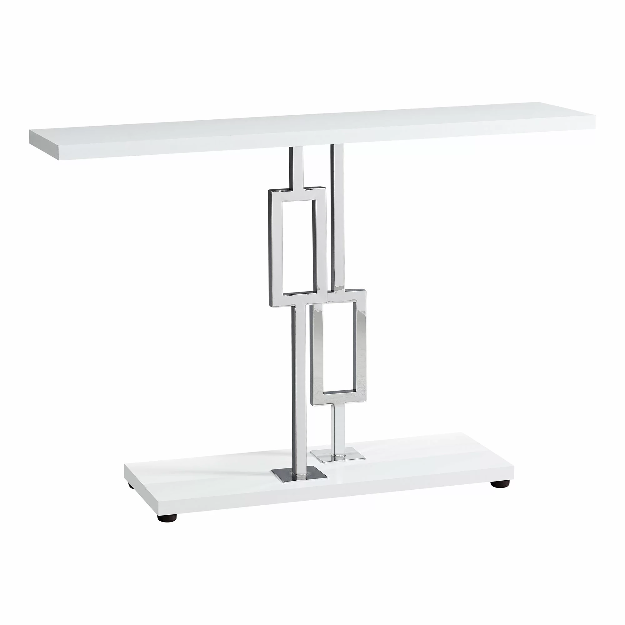 Monarch Specialties Monarch 47.25-in X 31.75-in White Composite Accent Table - Image 3