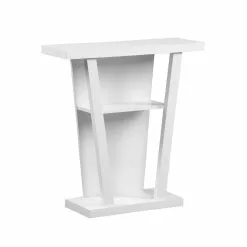Monarch Specialties Monarch 31.5-in X 33.75-in Composite White Accent Table