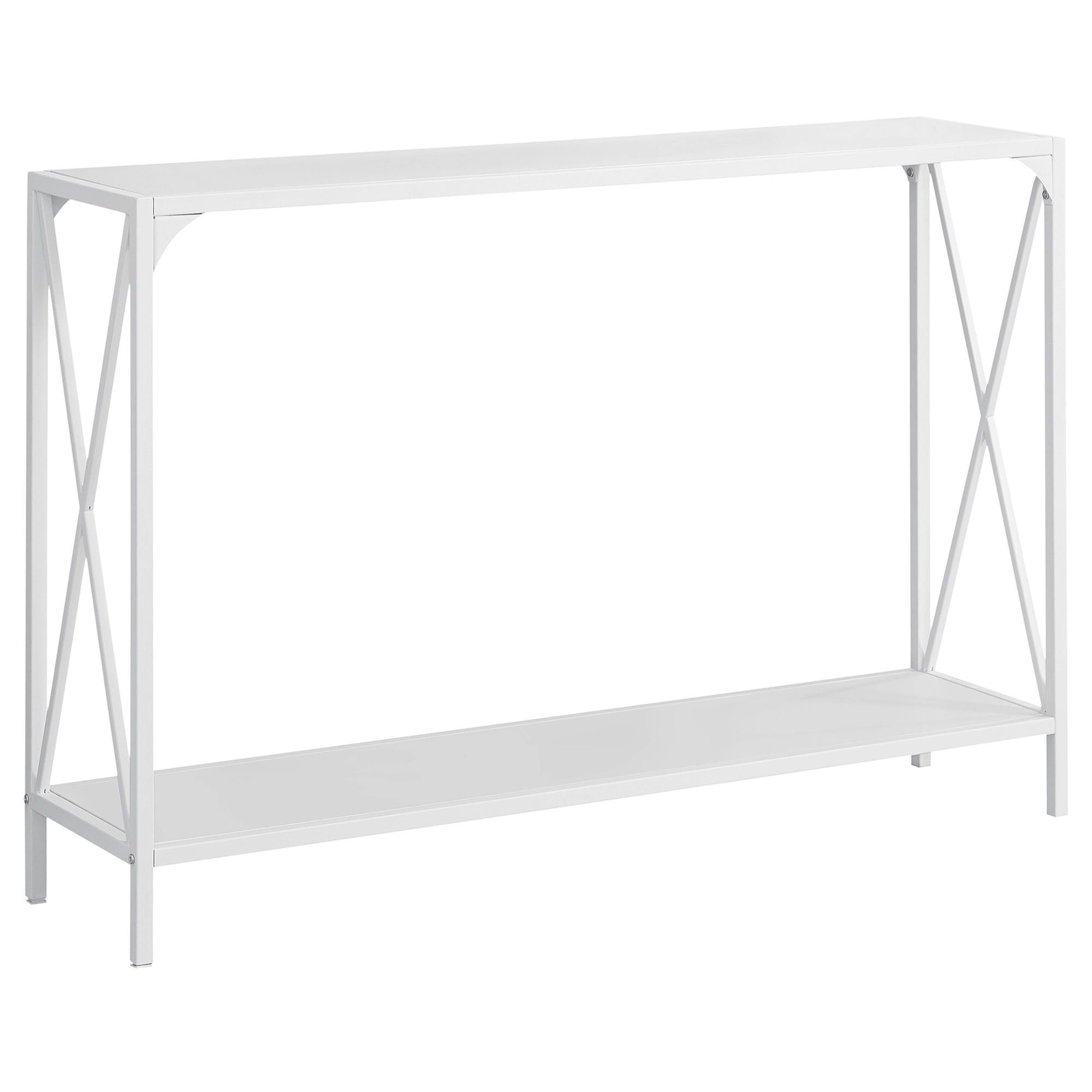 Monarch Specialties Monarch 48-in X 32-in White Composite Accent Table