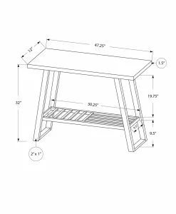 Monarch Specialties Monarch 47.25-in X 32-in Brown Composite Accent Table