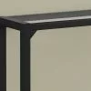 Monarch Specialties Monarch 42-in X 32-in Black Glass Accent Table