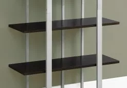 Monarch Specialties Monarch 32 X 60-in Metal Brown Bookcase