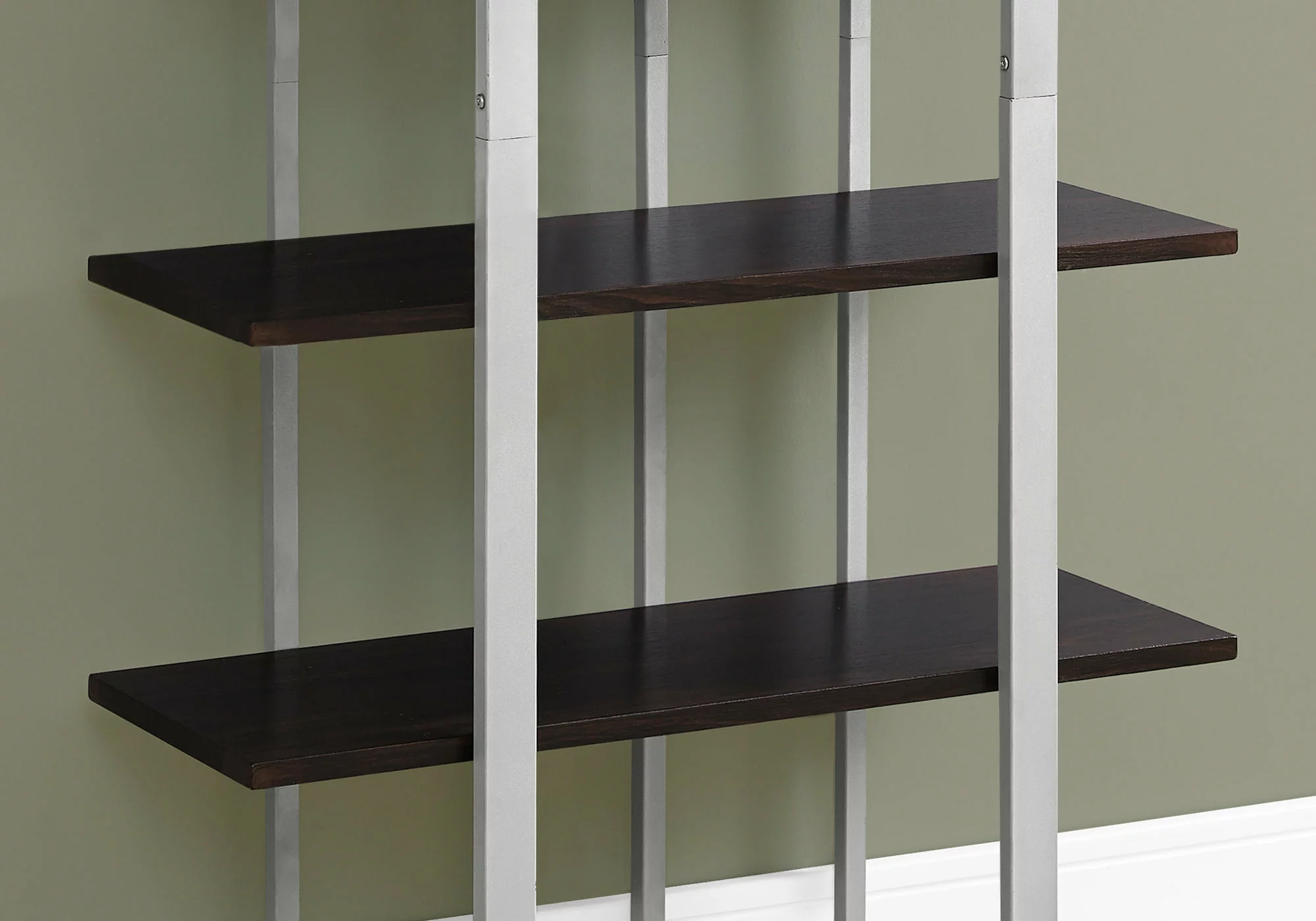 Monarch Specialties Monarch 32 X 60-in Metal Brown Bookcase