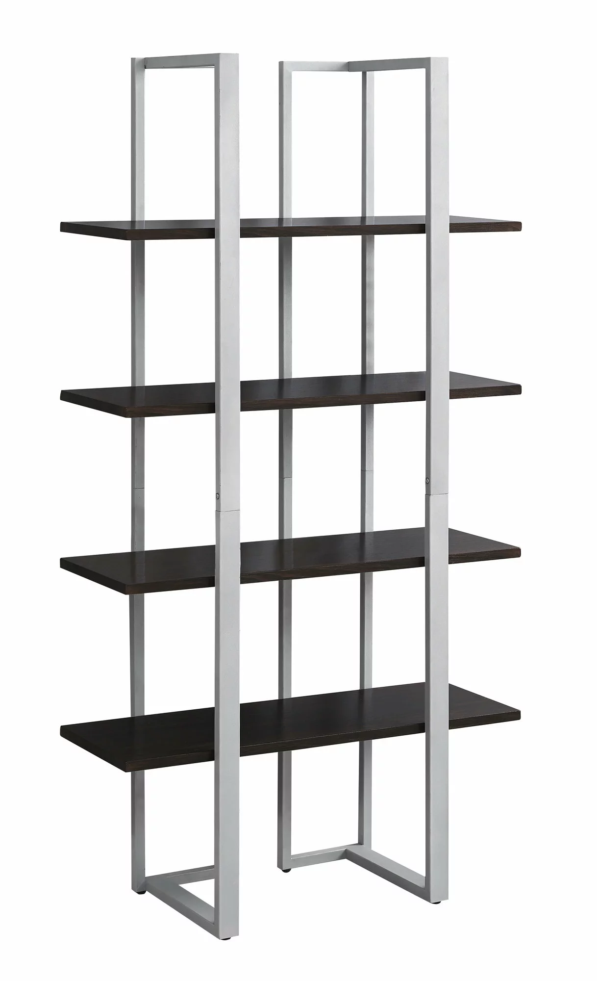 Monarch Specialties Monarch 32 X 60-in Metal Brown Bookcase - Image 2