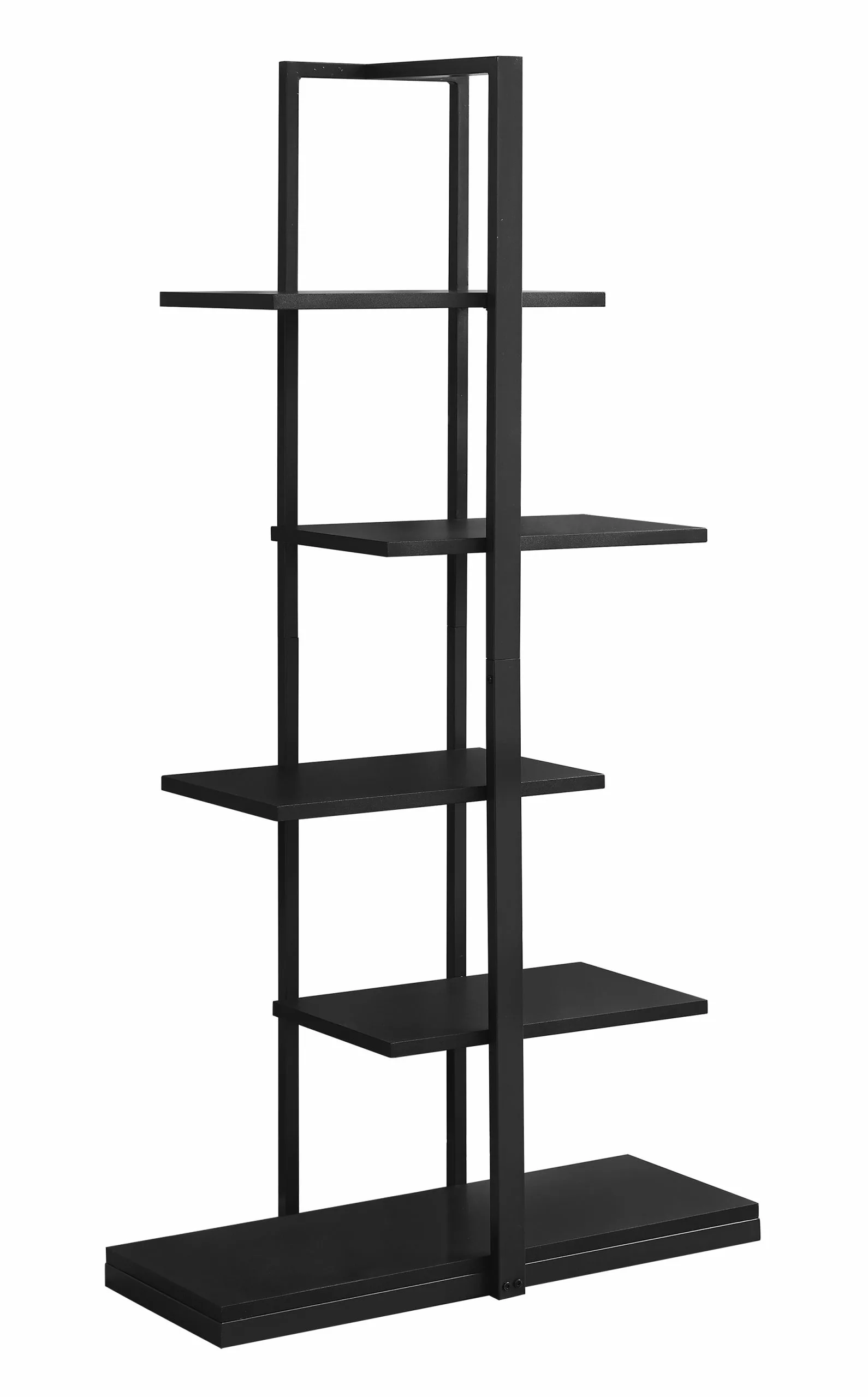 Monarch Specialties Monarch 60-in X 32-in Black Metal Bookcase - Image 2
