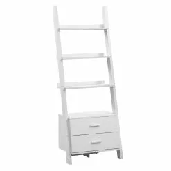 Monarch Specialties Monarch 69-in X 25.5-in X 16.75-in White Bookcase