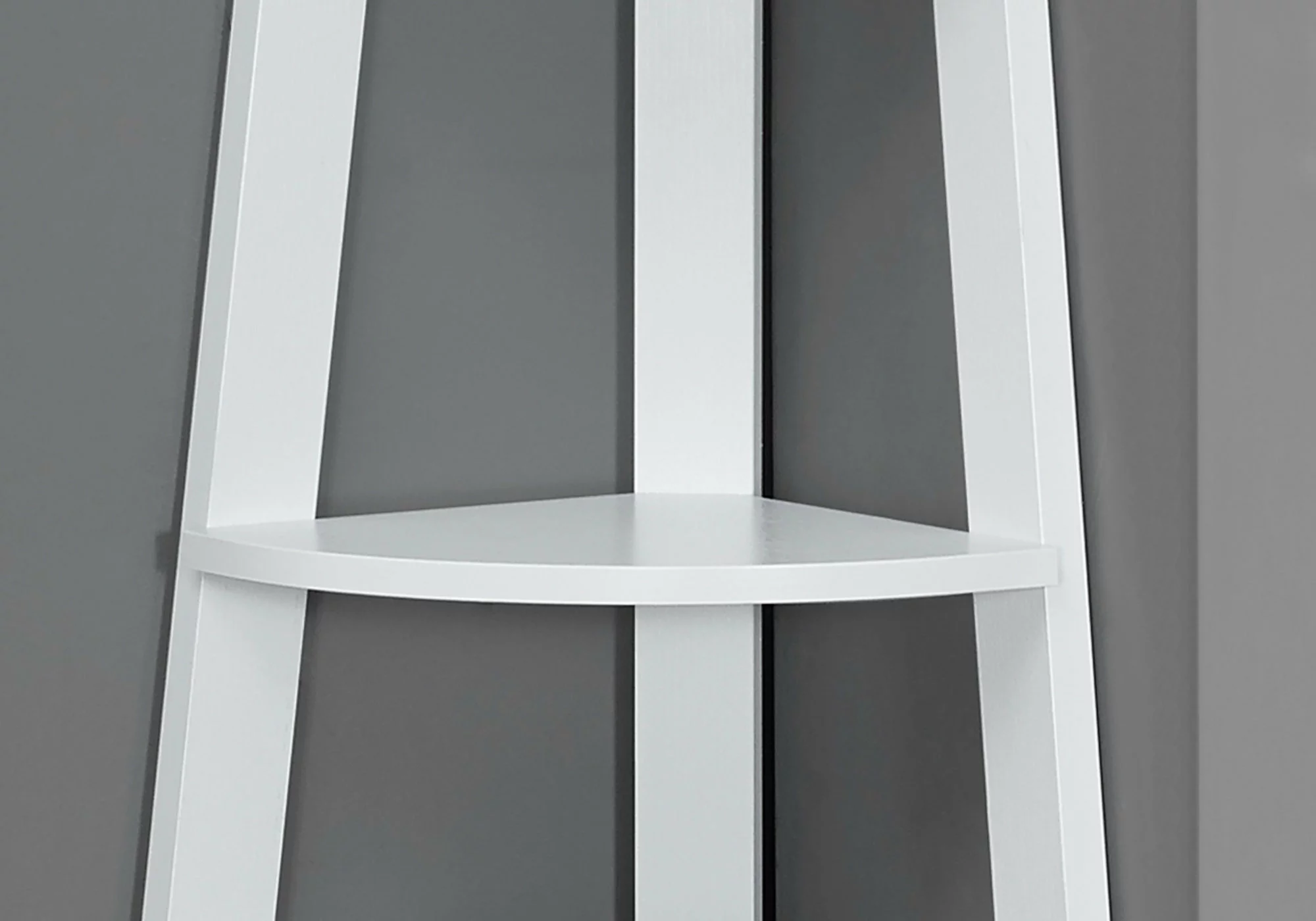 Monarch Specialties Monarch 71.25-in X 22.5-in X 15.5-in White Wood Bookcase - Image 4