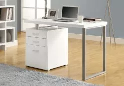 Monarch Specialties Monarch 47.25-In X 30.00-In White Computer Desk