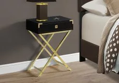 Monarch Specialties Monarch Accent Table - 12-in X 24-in - Composite - Cappuccino