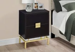 Monarch Specialties Monarch Accent Table - 23.5-in - Composite - Cappuccino