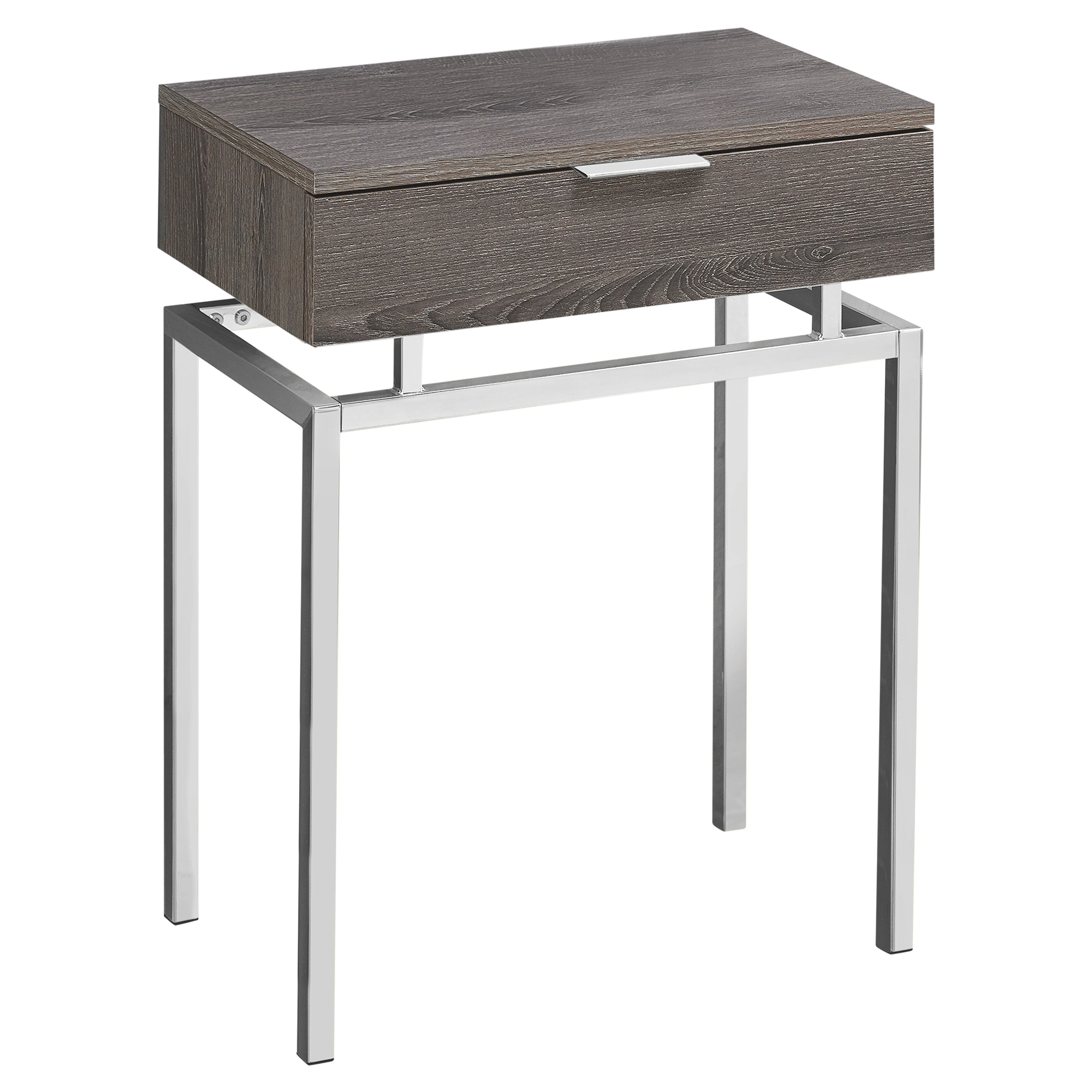 Monarch Specialties Monarch Accent Table - 12.75-in X 23.25-in - Composite - Dark Taupe - Image 4