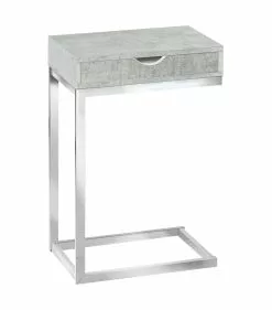Monarch Specialties Monarch Accent Table - 10.25-in X 24.5-in - Composite - Gray