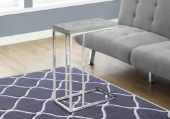 Monarch Specialties Monarch Accent Table - 18.25-in X 25.25-in - Composite - Gray
