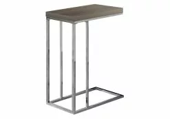 Monarch Specialties Monarch Accent Table - 18.25-in X 25.25-in - Composite - Dark Taupe