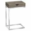 Monarch Specialties Monarch Accent Table - 10.25-in X 24.5-in - Composite - Dark Taupe