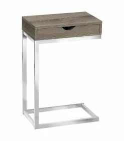 Monarch Specialties Monarch Accent Table - 10.25-in X 24.5-in - Composite - Dark Taupe