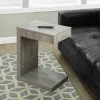 Monarch Specialties Monarch Accent Table - 18.25-in X 24-in - Composite - Dark Taupe