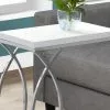 Monarch Specialties Monarch Accent Table - 18.25-in X 25-in - Composite - White