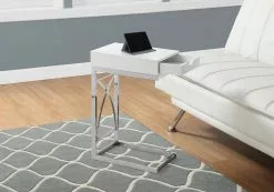 Monarch Specialties Monarch Accent Table - 15.75-in X 24.5-in - Composite - White
