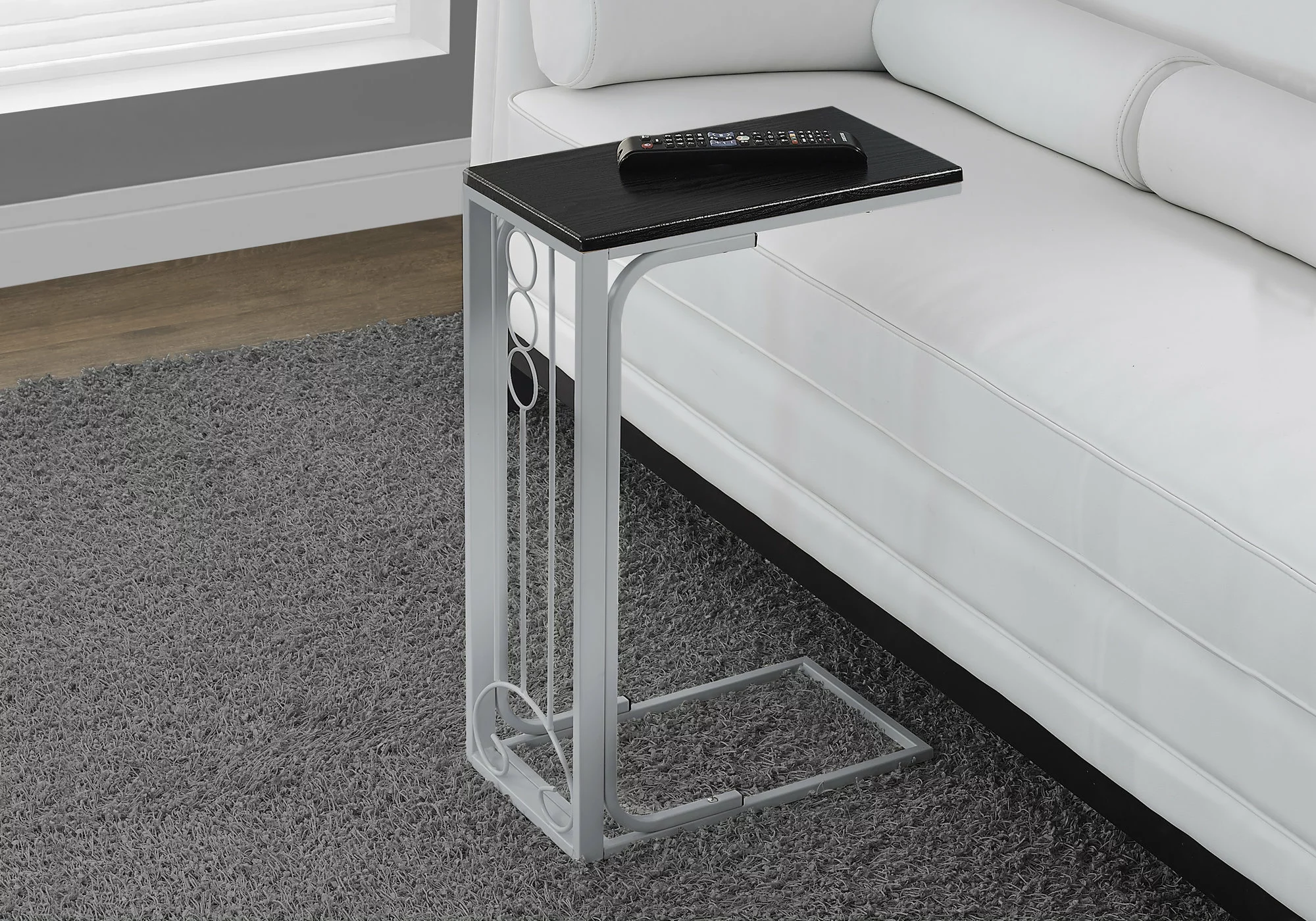Monarch Specialties Monarch Accent Table - 16-in X 24.5-in - Composite - Black - Image 2