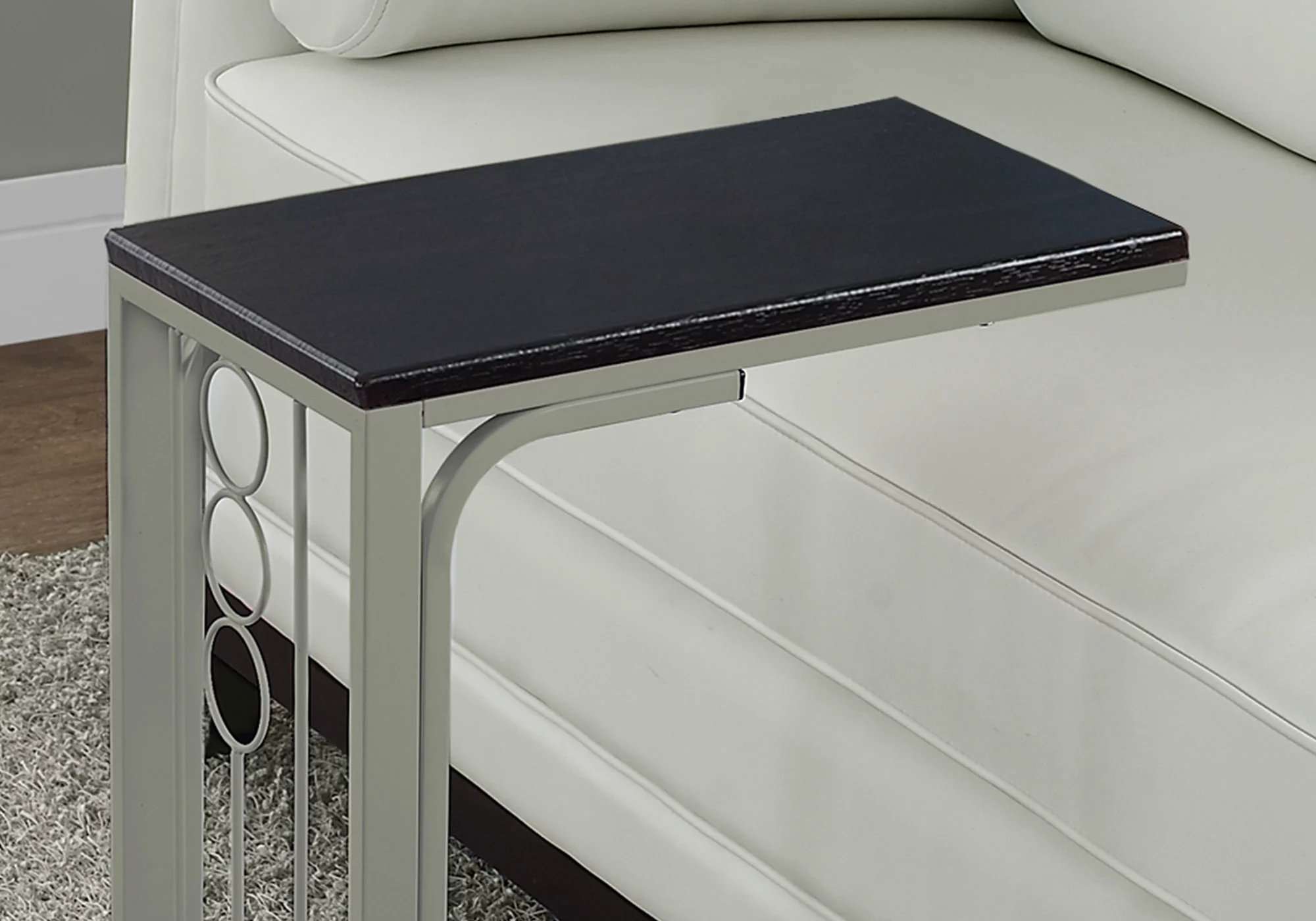 Monarch Specialties Monarch Accent Table - 16-in X 24.5-in - Composite - Cappuccino - Image 2