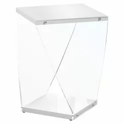 Monarch Specialties Monarch Accent Table - 15.75-in X 21.25-in - Composite - White