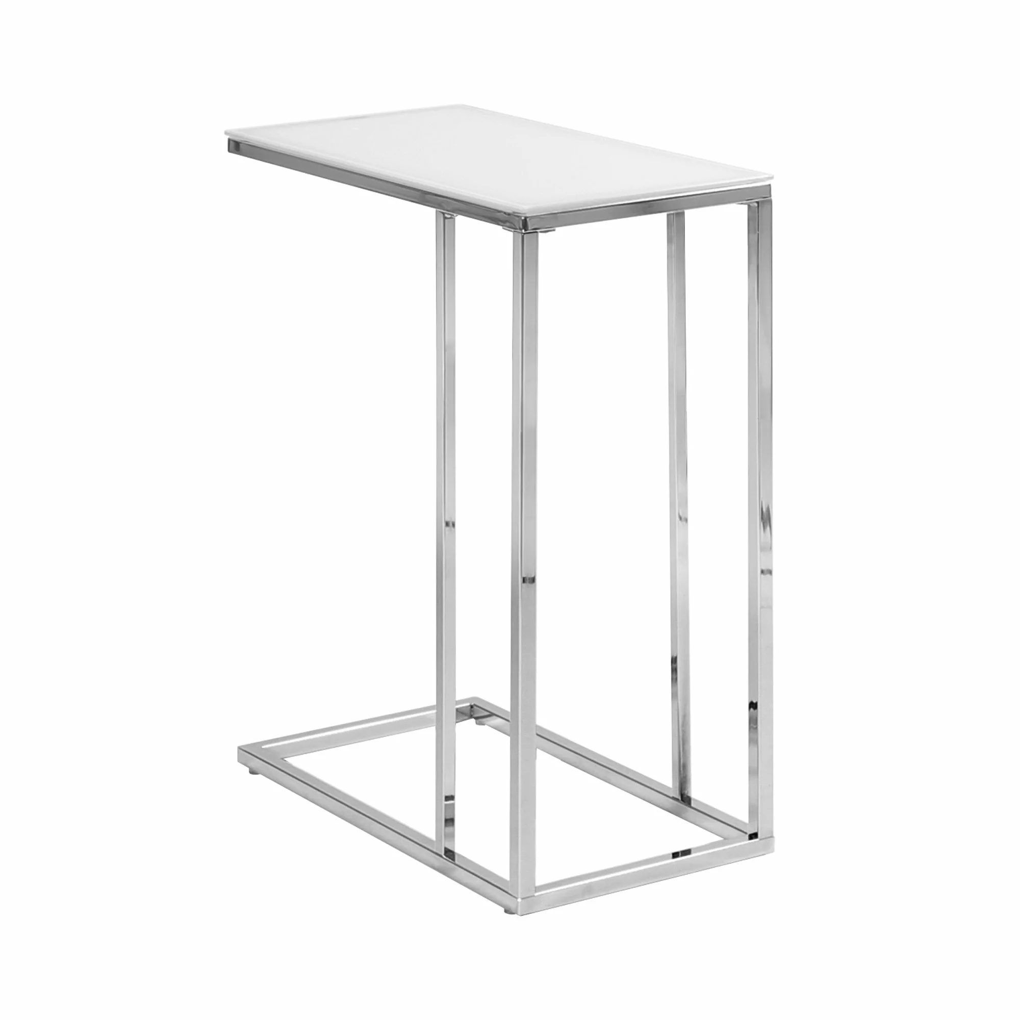 Monarch Specialties Monarch Accent Table - 18.25-in X 24-in - Glass - Chrome - Image 3