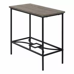 Monarch Specialties Monarch Accent Table - 11.75-in X 22-in - Composite - Dark Taupe