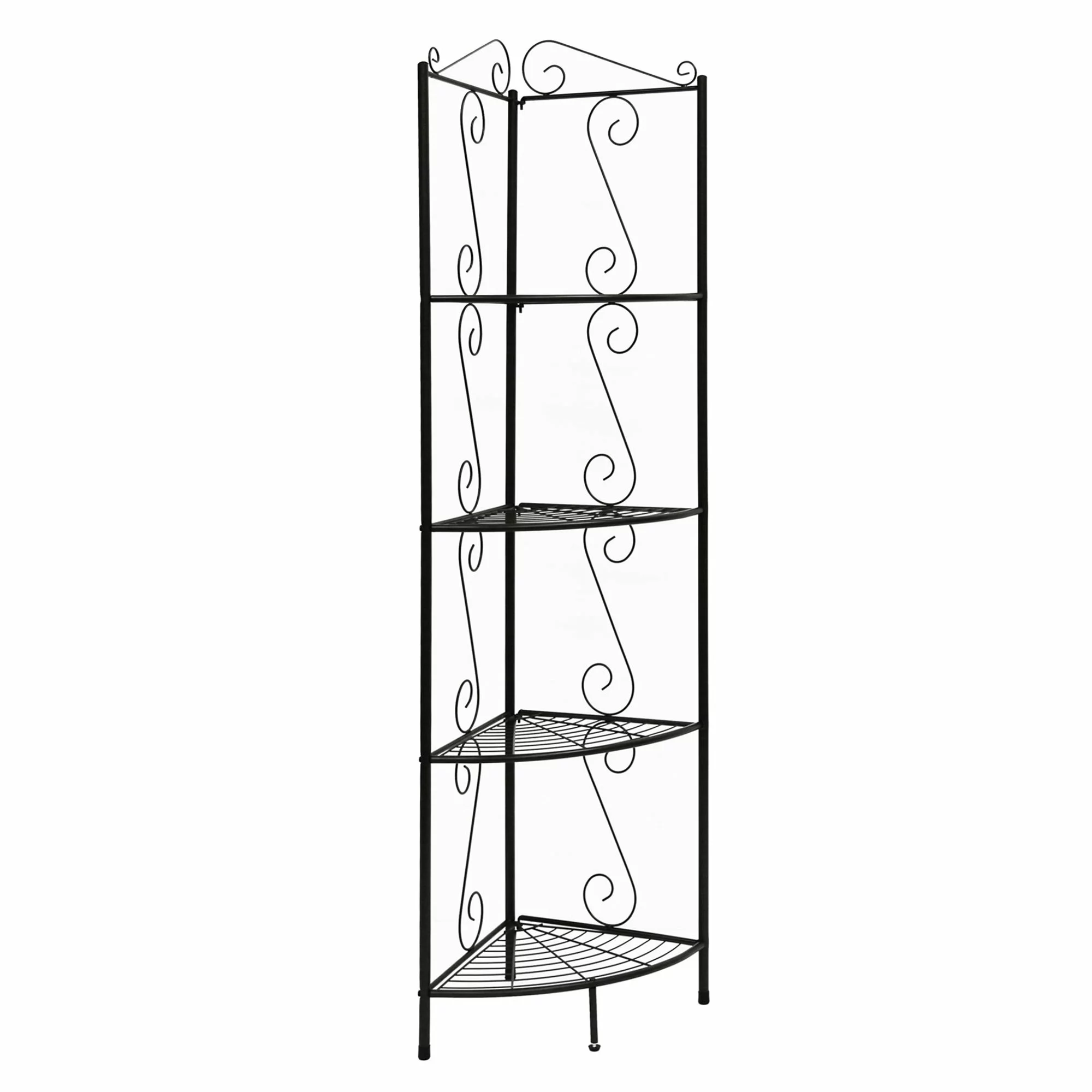 Monarch Specialties Monarch Corner Bookcase - 70-in- Copper - Image 6