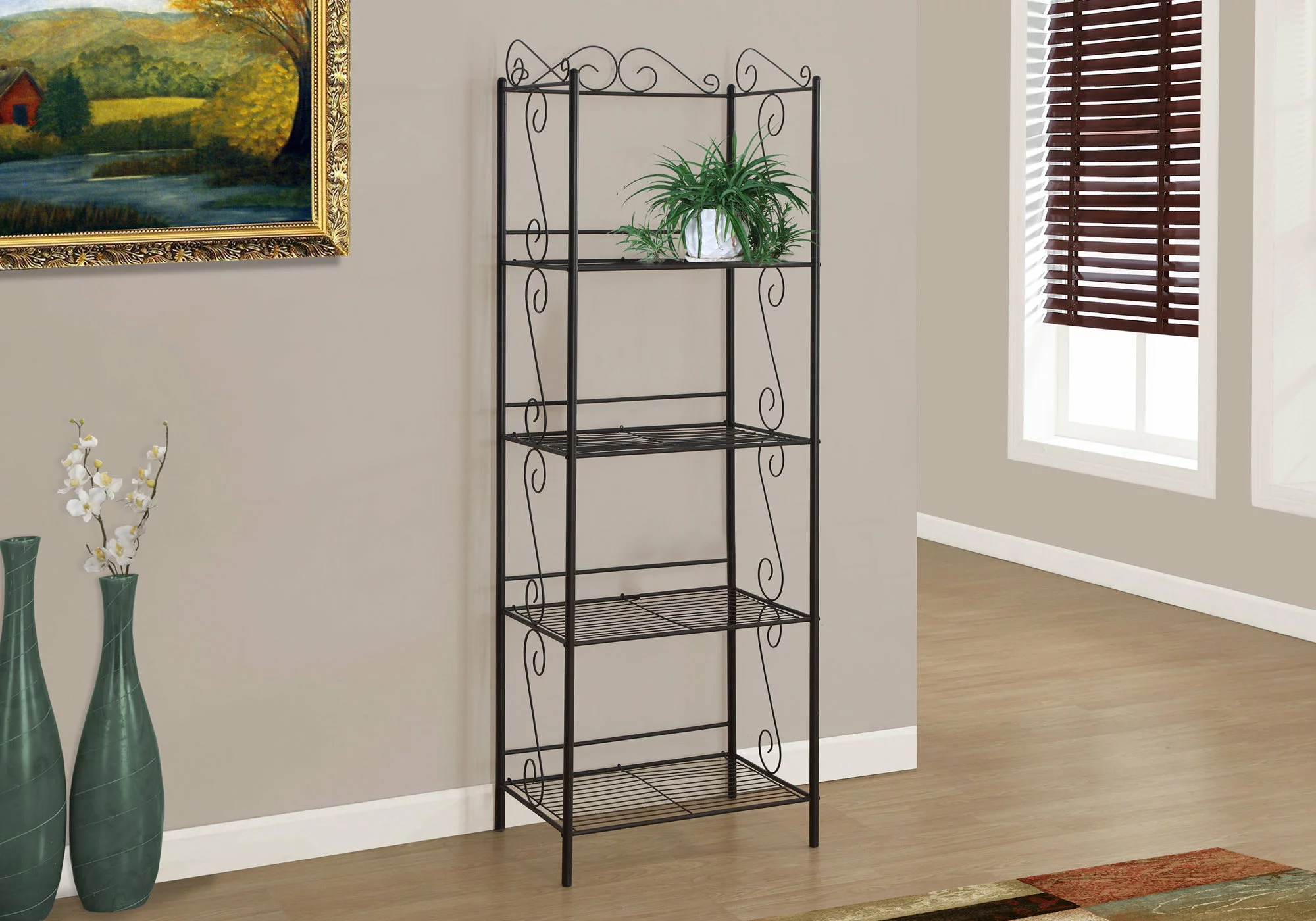 Monarch Specialties Monarch Bookcase - 70-in - Copper