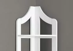 Monarch Specialties Monarch Corner Bookcase - 72-in - White