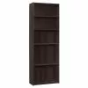 Monarch Specialties Monarch Bookcase With 5 Shelves - Cappuccino - 72-in H