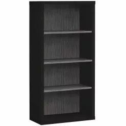 Monarch Specialties Monarch Bookcase With Adjustable Shelves - Black And Grey - 48-in H