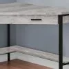 Monarch Specialties Monarch Corner Computer Desk - Grey Reclaimed Wood - 48-in