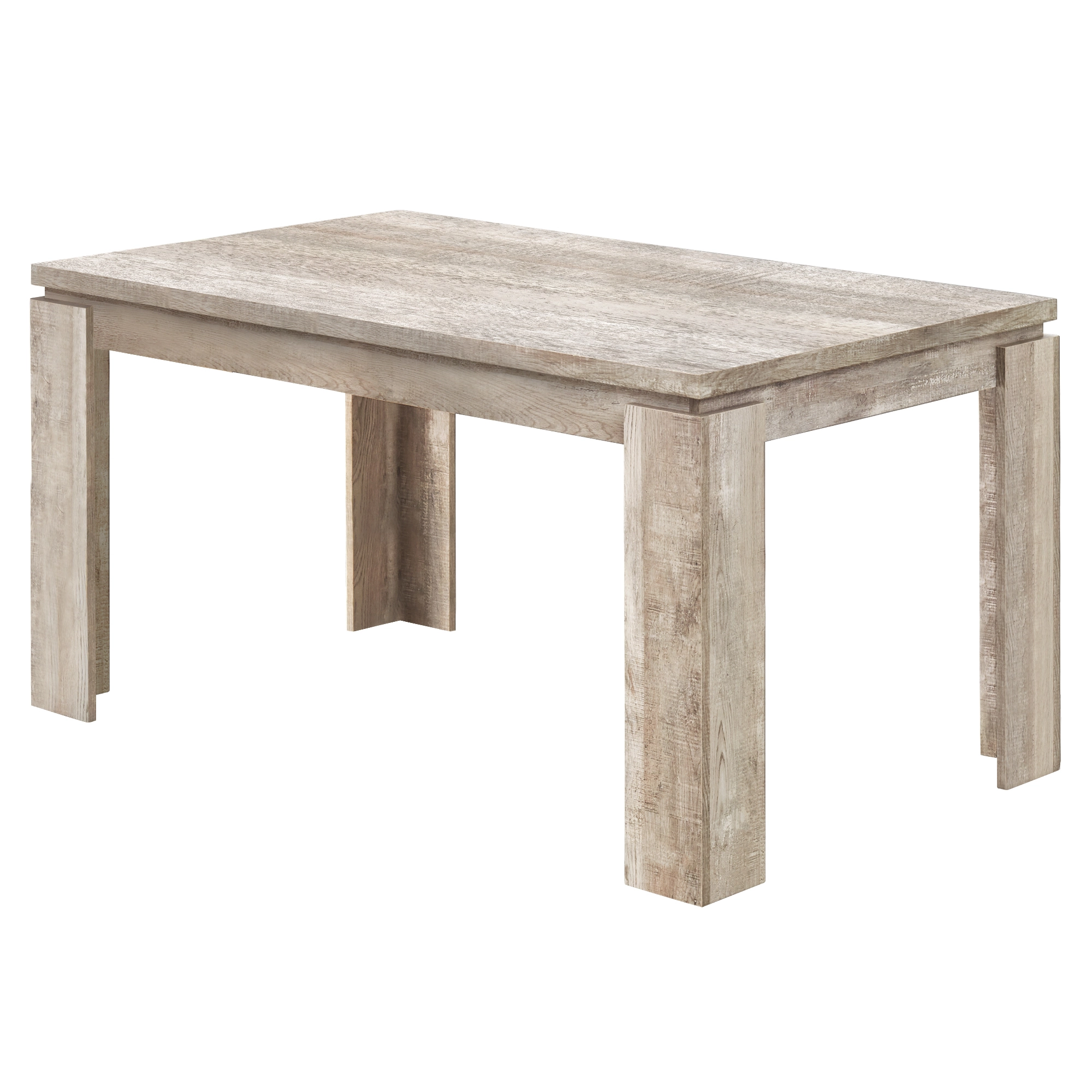 Monarch Specialties Monarch Dining Table - Taupe Reclaimed Wood Look - 36-in X 60-in - Image 4