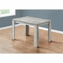 Monarch Specialties Monarch Dining Table - Grey Reclaimed Wood-Look - 32-in X 48-in